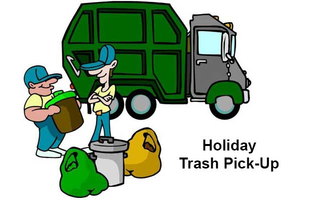 Holiday Office and Trash Collection Schedule