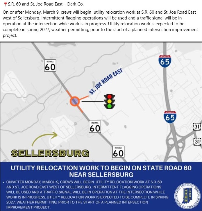 INDOT Project: SR60 & E. St. Joe Road